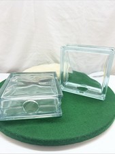 2 Architectural Glass Block For Crafting DIY Projects 7.5 X 7.5 X 3.0 Inches