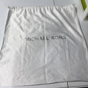 Michael Kors Silky White Dust Bag Grey Logo Large Size