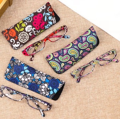 Women's Glasses Reading Floral Flowers Print Eyeglasses Fashion Eyewear Readers