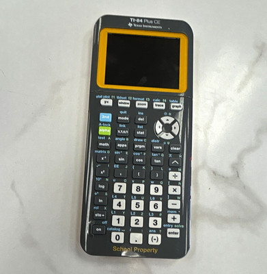 Texas Instruments TI-84 Plus CE Graphing Calculator LCD Black/Yellow