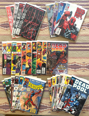 Deadpool Vol 1 & 2 #1-4, Vol 3 # 1-69 (Full Runs - NM) Marvel Comics. Big Lot!