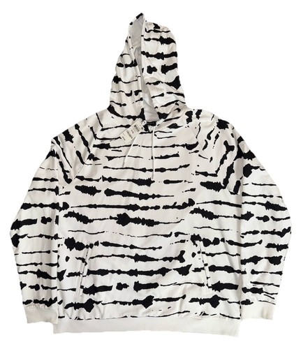 Herren Hoodie mit Zebra-Print, weiß/schwarz, XXL, INC International Concepts