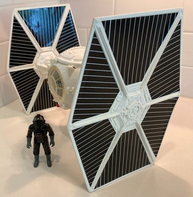 Vintage 1978 Imperial Tie fighter complete original (white) Working sound/lights