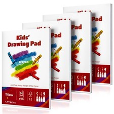 Umriox Drawing Pad for Kids, 9" x 12" Sketch Book, 4-Pack Sketch Pa... Fast Ship