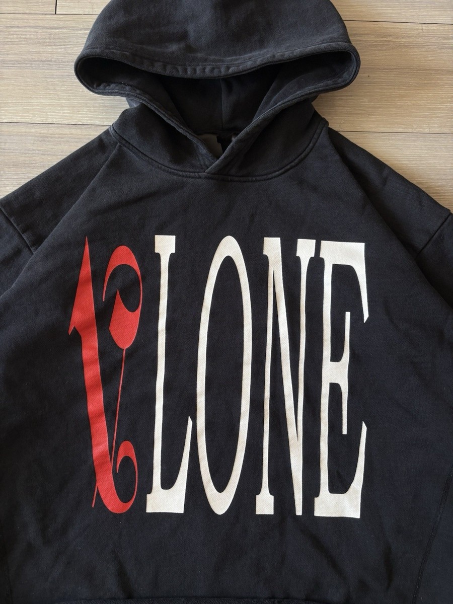 Vlone x Palm Angels Black / Red Hoodie Size Large | eBay
