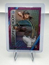 AJ PUK 2020 BOWMAN CHROME MEGA BOX ROY FAVORITES MOJO REFRACTOR RC Athletics A's
