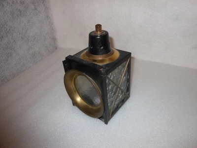 Kutscherlampe Wandleuchte Antik Vintage Stallleuchte Gartenhaus Messing - Bild 1 von 4
