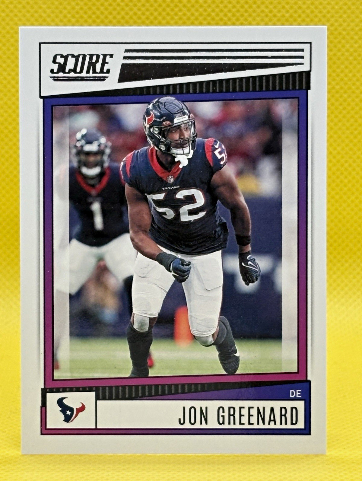 2022 Panini Score Jon Greenard #5 Houston Texans Base