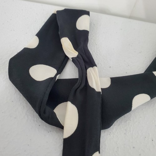 Jodi Kristopher Womens Vintage Black Polka Dot Halter Neck Babydoll Dress Size L - Picture 7 of 13