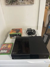 xbox one 500 GB black console bundle complete with 1 game & brand new controller