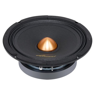 Audiopipe Low Mid Frequency Loudspeaker 6'' 200W Max Each - Gold Bullet Dust Cap