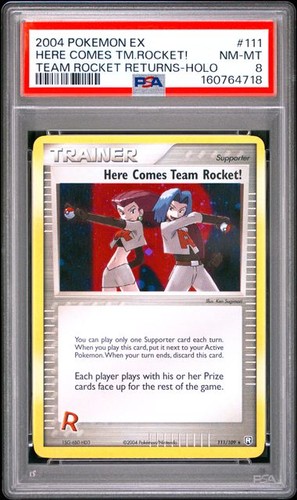 Here Comes Team Rocket! graded PSA 8 for sale on eBay