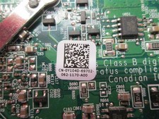 Ati radeon 256mb pci-e video card, 109-b62941-00, 102b6290200, 0y104d low profi