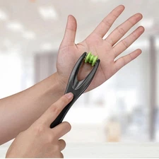 Gaiam Finger Massager Dual-Sided Hand Massage Roller Tool for Circulation, Stres