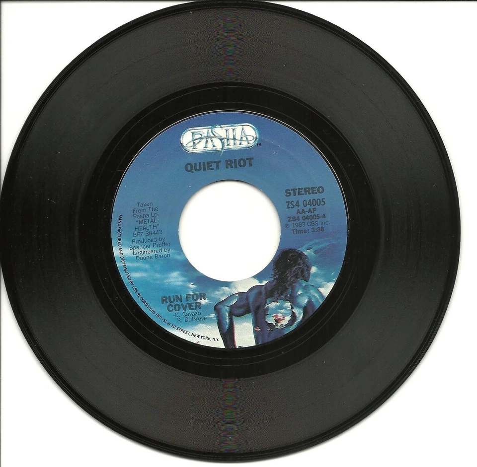 Quiet Riot-Cum On Feel The Noize/Run For-45 RPM-7"-hard rock-Pasha 04005-1983-NM - Image 2 of 2