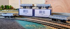 OO Gauge Bachmann Rake Of Four  37-928 3 Plank Wagon 'United Stone Firms Ltd'