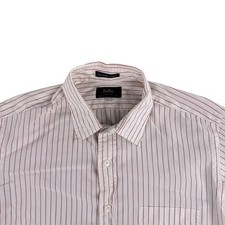 Sulka Shirt Mens 16.5 34 Striped Dress Shirt Long Sleeve Classic Made In USA