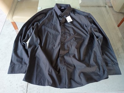 Anko LS Business Shirt Black Size 3XL