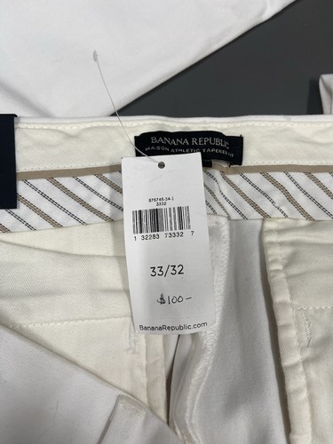 Banana Republic Pants Mens 33x32 Mason Athletic Tapered Fit Rapid Movement Chino - Picture 5 of 9