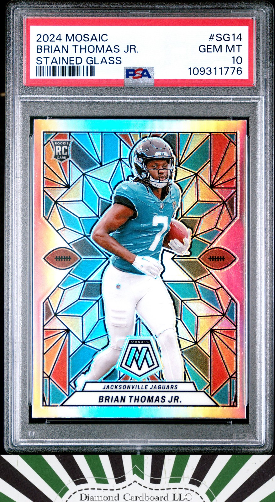 2024 Mosaic Stained Glass #SG14 Brian Thomas Jr. PSA 10