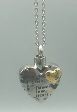 Forever in My Heart Cremation Pendant Jewelry Urn Necklace Ashes With Tool