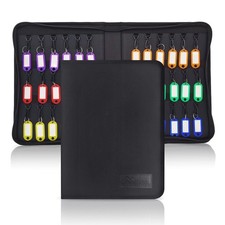 Key Organizer Case, Portable Key Organizers Box with 36 Key Hooks and Tags La...