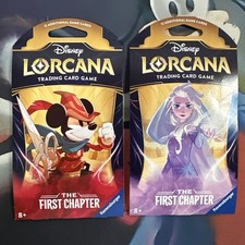 Disney Lorcana The First Chapter Sleeved Booster Pack X2 Mickey Elsa Art