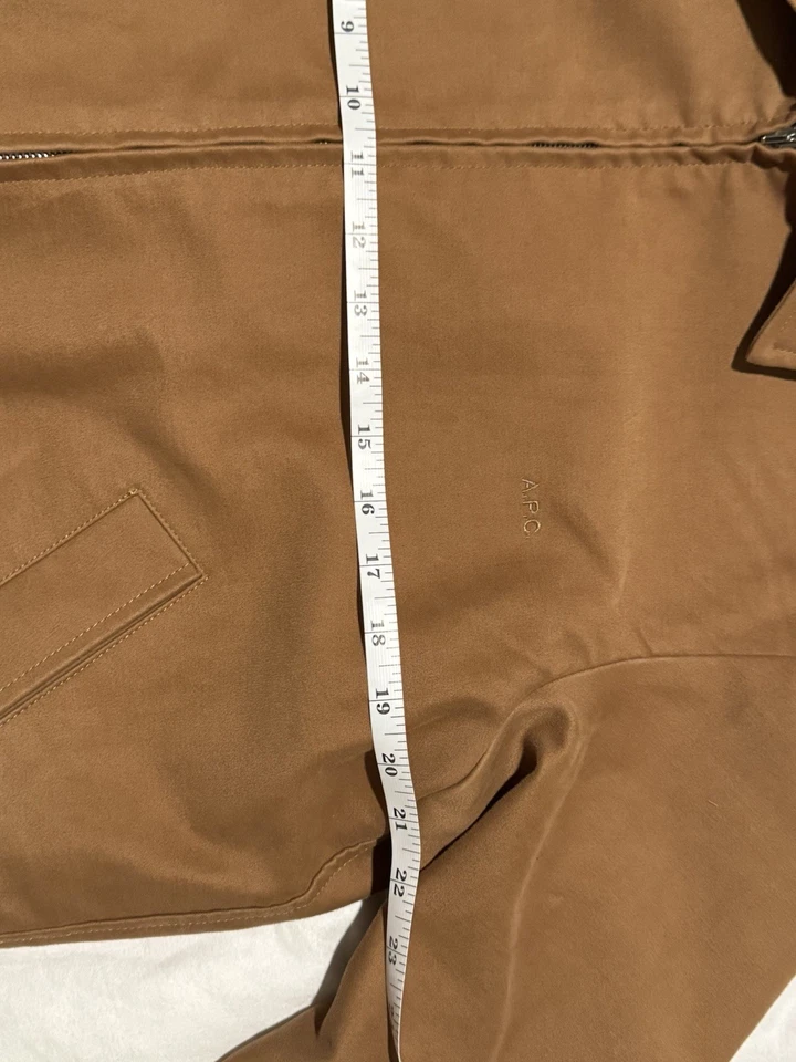 Chaqueta de bombardero APC Gilles para hombre talla L - color tostado camel cremallera completa Foto 3 de 4