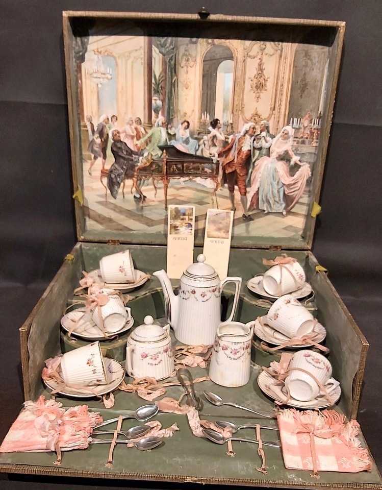 Allemand vintage/dinette en porcelaine/service à thé enfant/décor