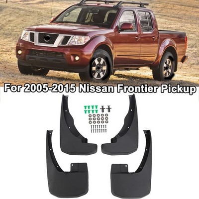 Front Rear Splash Guards Mud Flaps For Nissan Frontier 05-15 Pickup 4-Door 2.5L