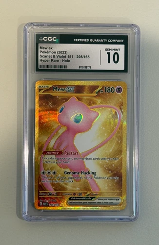 2023 Pokémon Scarlet & Violet 151 205/165 Mew ex Hyper Rare Holo CGC 10