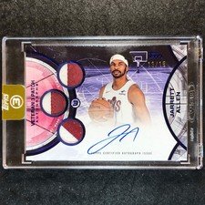 2025-26 Topps Three JARRETT ALLEN Veteran 3 Patch Auto Blue 13/15