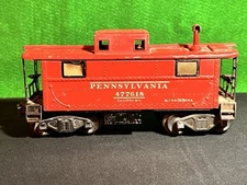 Lionel Vintage Pennsylvania Metal O Gauge 2457  Caboose Post War Red Pre Owned