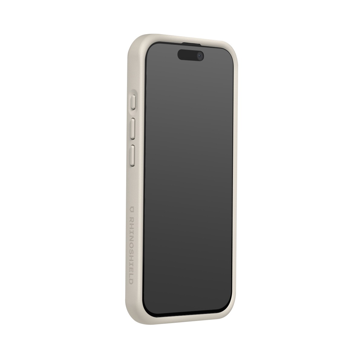 Coque iPhone 16 Rhinoshield SolidX beige antichoc et compatible induction