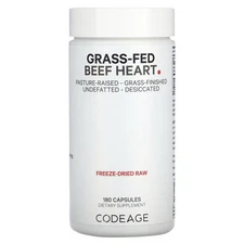 2 X Codeage, Grass-Fed , Beef Heart, Pasture Raised, 180 Capsules