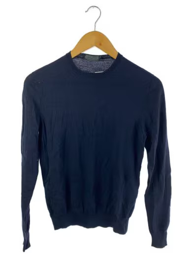 PRADA/Knit sweater (thin)/Size 44/Wool/NVY/Solid/DNA641 s152 1kj9