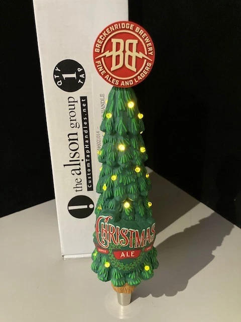 🎄 NIB Brecken Ridge Christmas Ale Motion Light Up Beer Tap Handle Bar Kegerator - Image 4 of 4