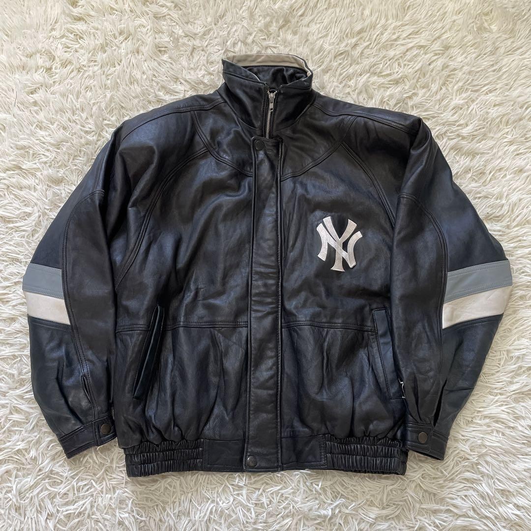【STARTER×Yankees】vintage leather jacket Starter New York Yankees Vintage All Leather Jacket Black