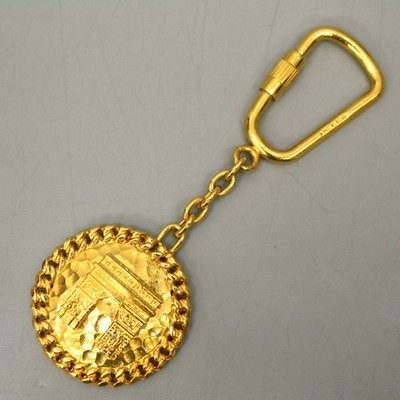 Celine Vintage Keychain/Bag Charm, Arc de Triomphe Design