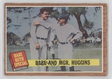 1962 Topps Special Babe Ruth Miller Huggins and Mgr (Green Tint) #137 HOF 1j2e