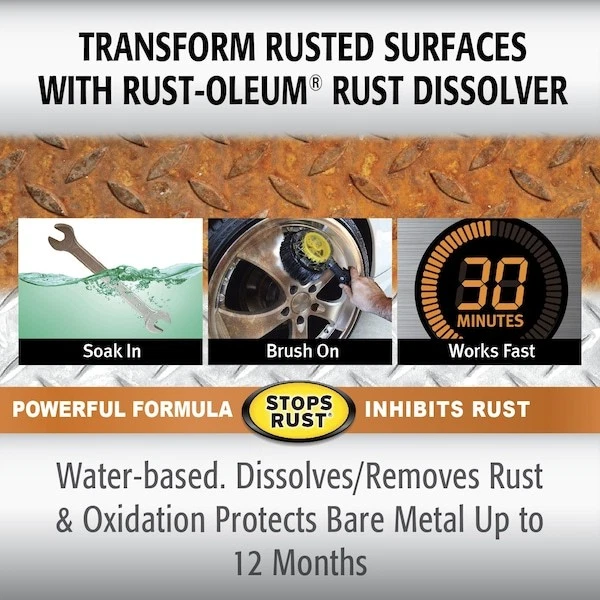 Rust-Oleum 286746 Automotive Rust Dissolver, 1 Gal - Image 2 of 4