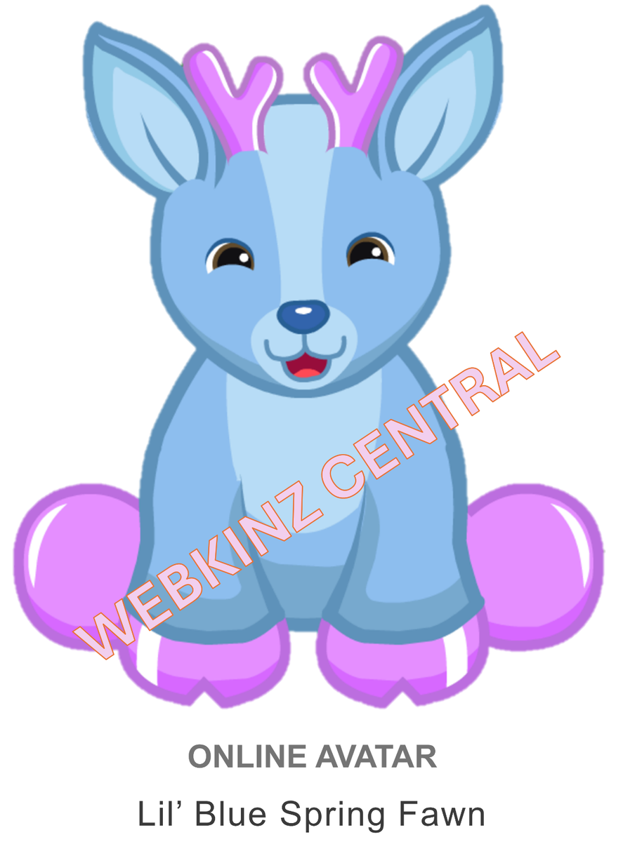 Webkinz Classic Lil' Blue Spring Fawn *Code Only* (~messaged~)
