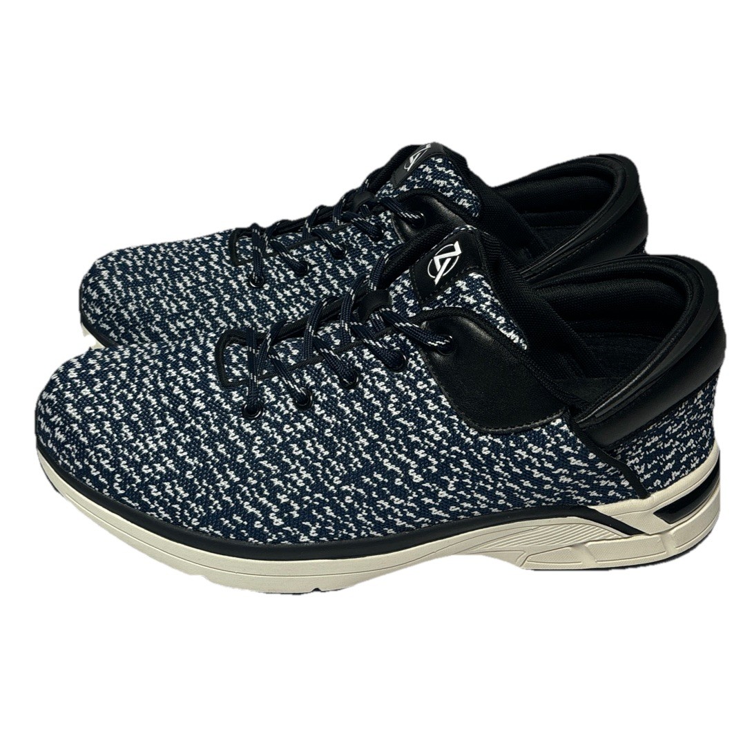 SAOLA Sneakers Zeba uomo blu notte bianche mani libere comode da passeggio taglia 13 usate in ottime condizioni!