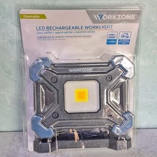 2000 Lumen Workzone Work Light LED Rechargeable- New, sealed, Indoor & Outdoor