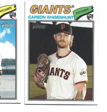 2026 Topps Heritage San Francisco Giants Carson Whisenhunt Rookie card
