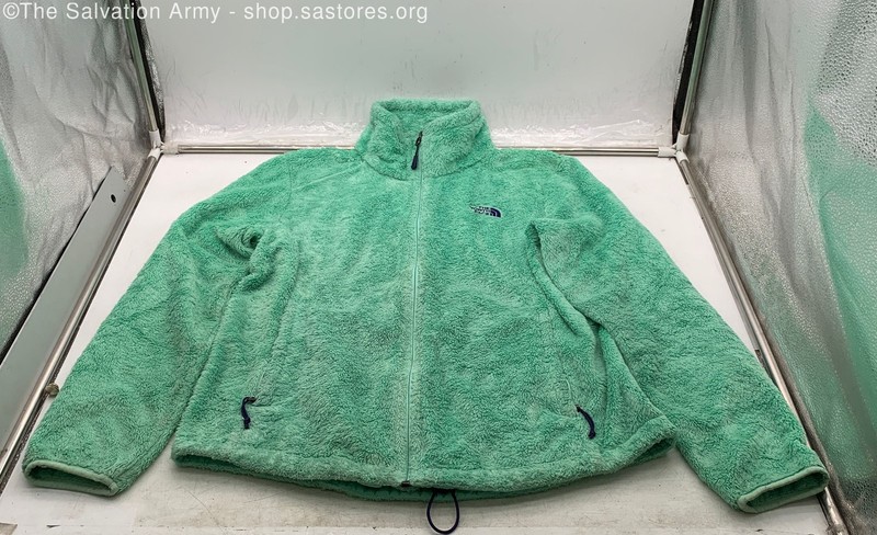 The North Face Women's Green Long Sleeve Mock Neck Full-Zip Jacket Size Large