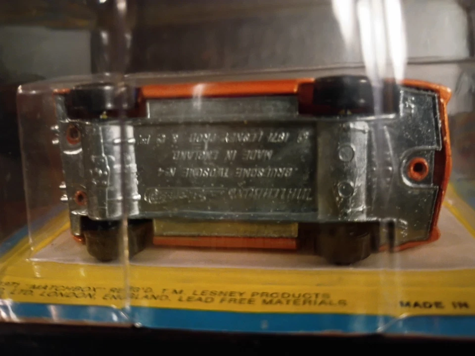 Matchbox Superfast #4 Grusome Twosome 1971 em pacote blister (selado) - Imagem 4 de 4