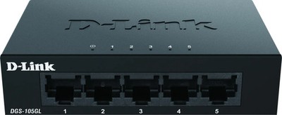 D-Link 5-Port Gigabit Switch Unmanaged Metall Desktop Schwarz