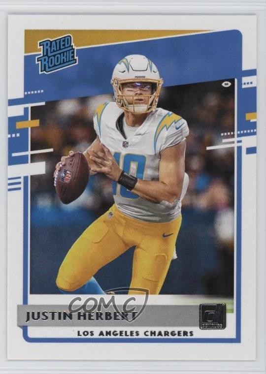 2020 Panini Donruss Rated Rookie Justin Herbert #303 1t2u