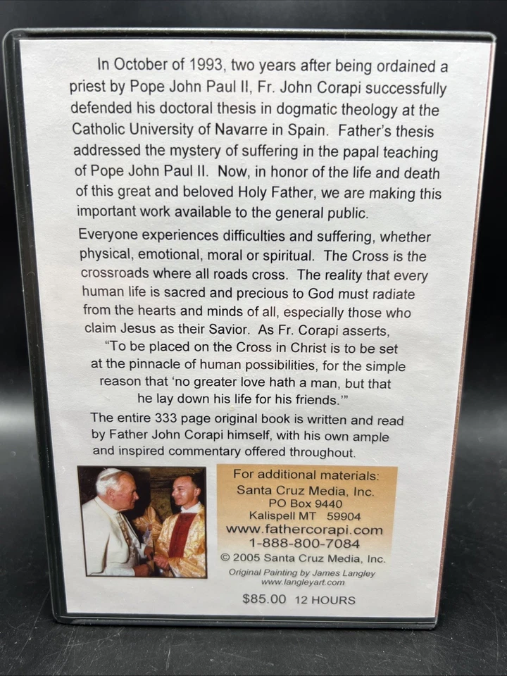 John Paul II and the Mystery of Suffering – A Book on DVD by Fr. John Corapi - Image 3 of 4